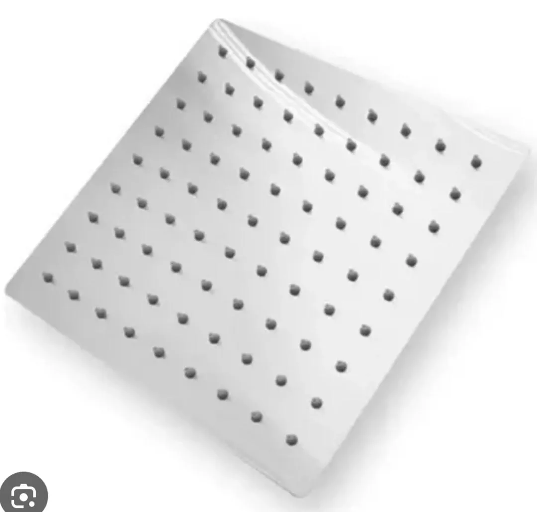 DUCHA METALICA CUADRADA 6" HIDROTEK S/BRAZO