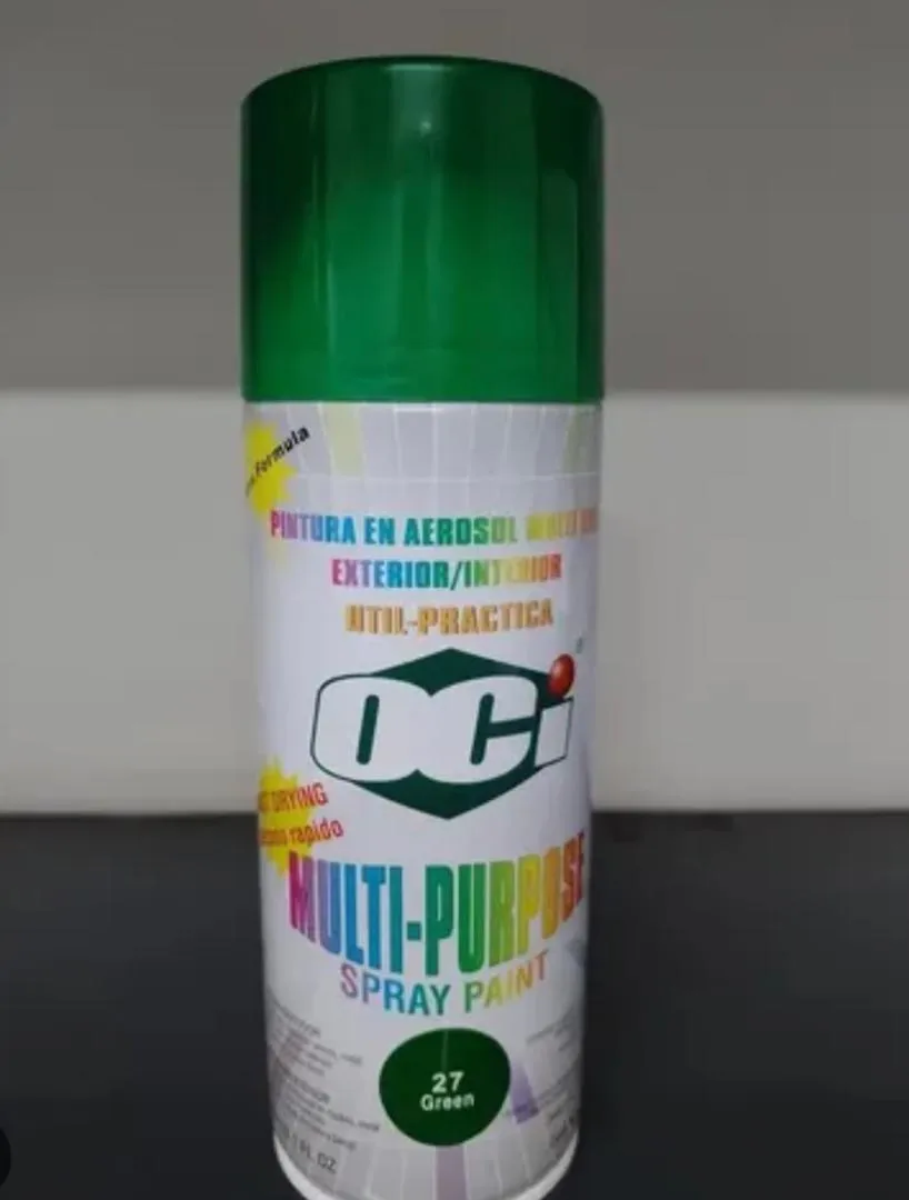 PINTURA. EN SPRAY VERDE