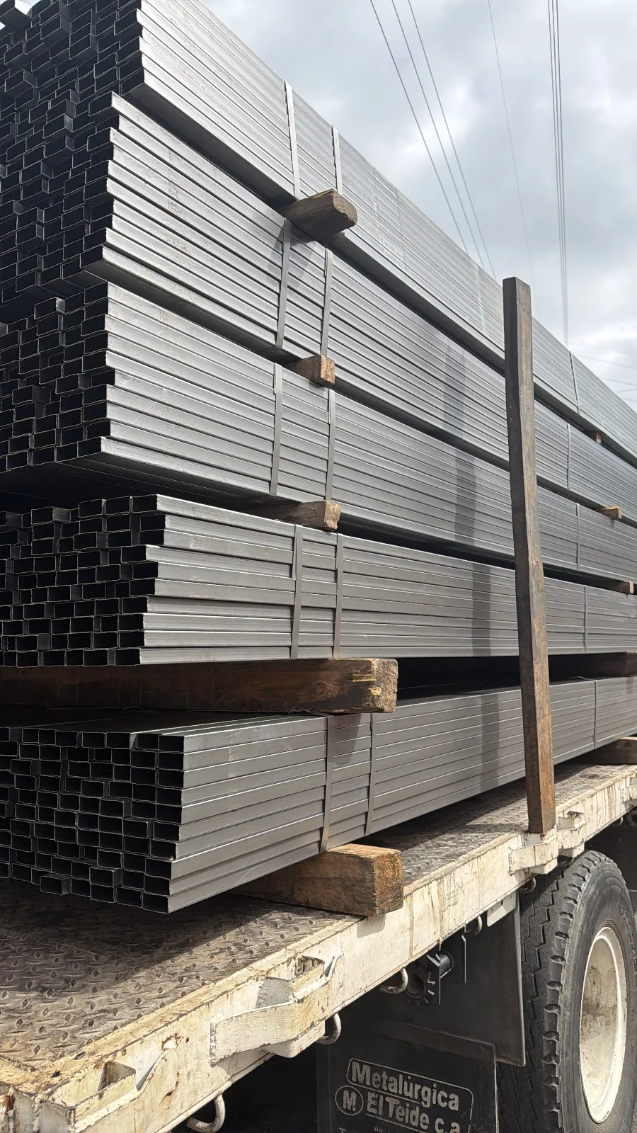 Tubo rectangular 2x1x0,80mmx6 mts