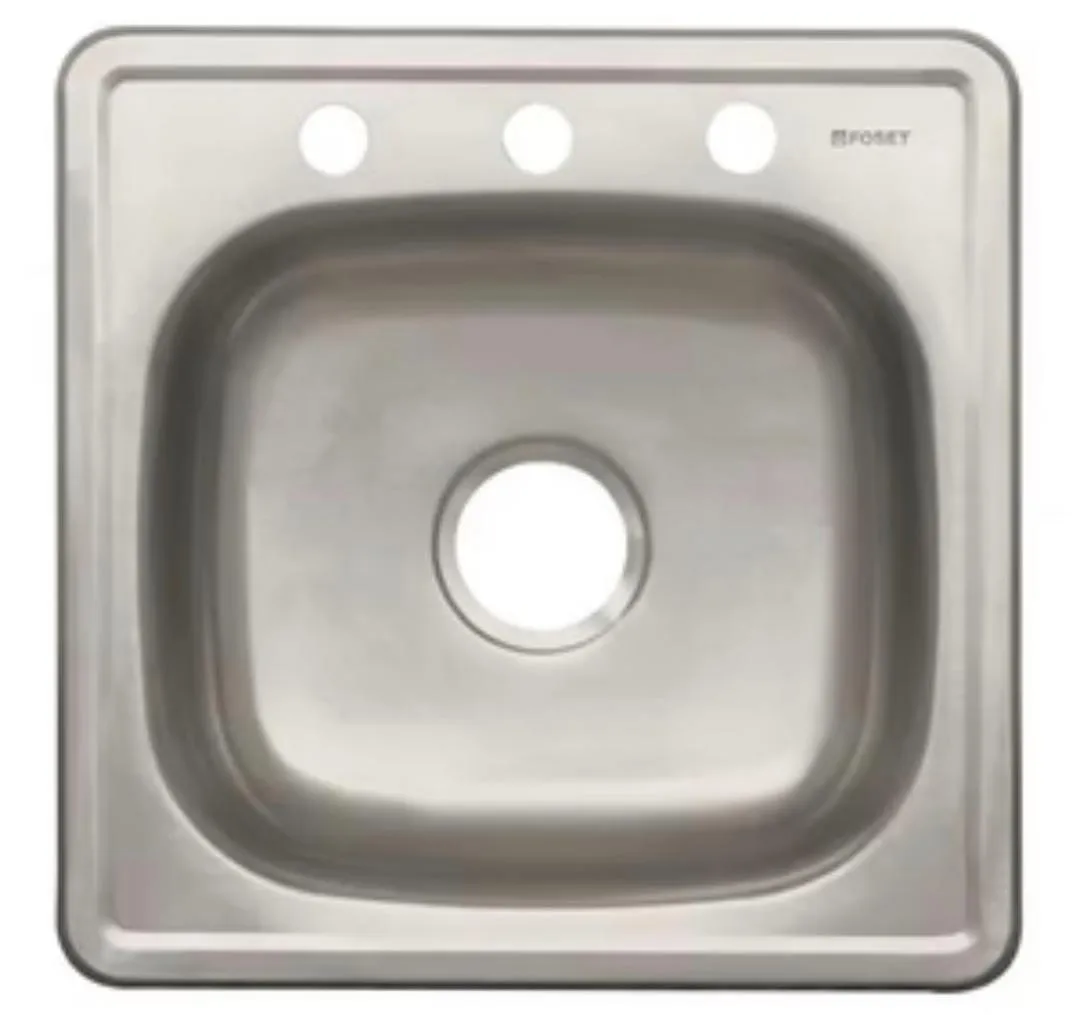 FREGADERO INDIVIDUAL PARA EMPOTRAR D 48X48X34CM