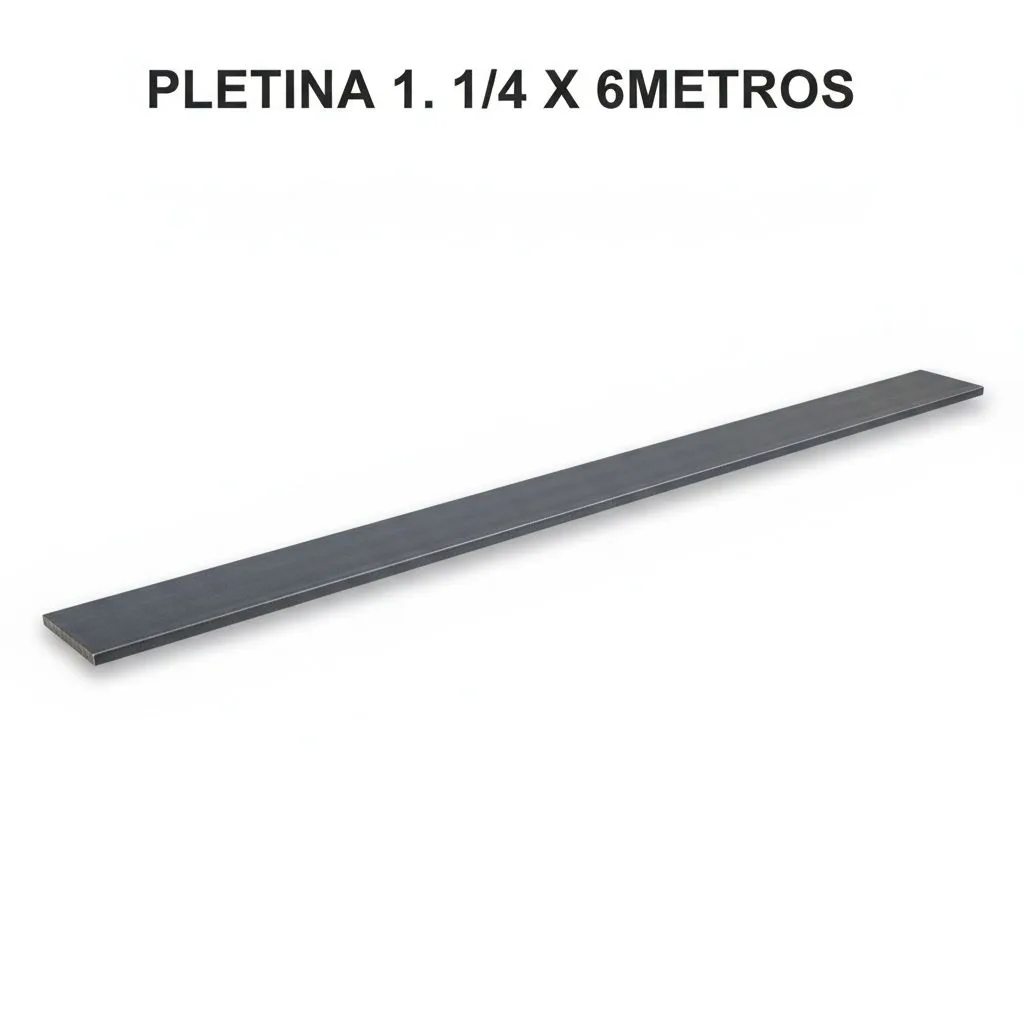 PLETINA 1. 1/4 X 6METROS