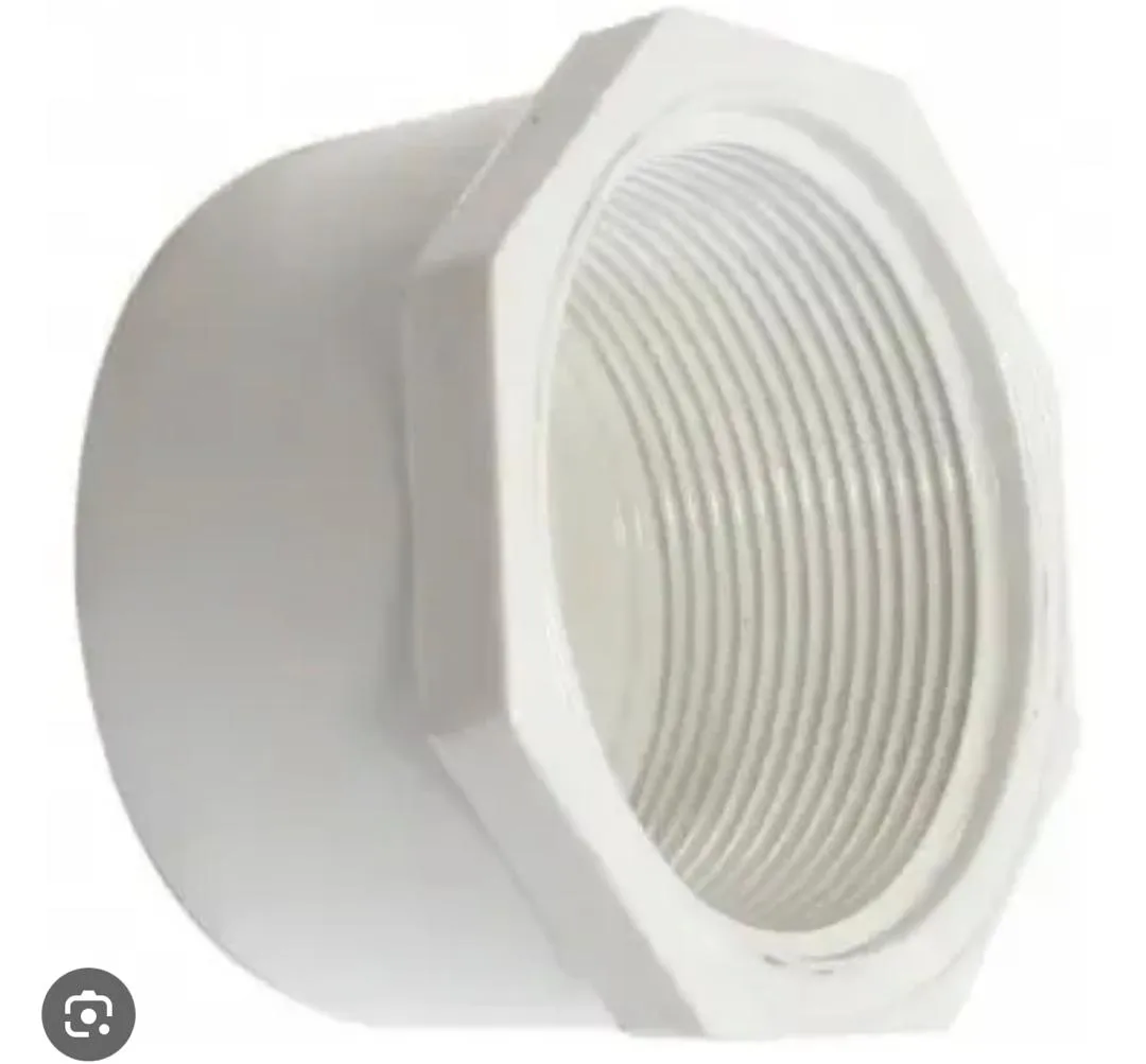 TAPA PVC AGUAS BLANCA DE 1" ROSCADO HEMBRA