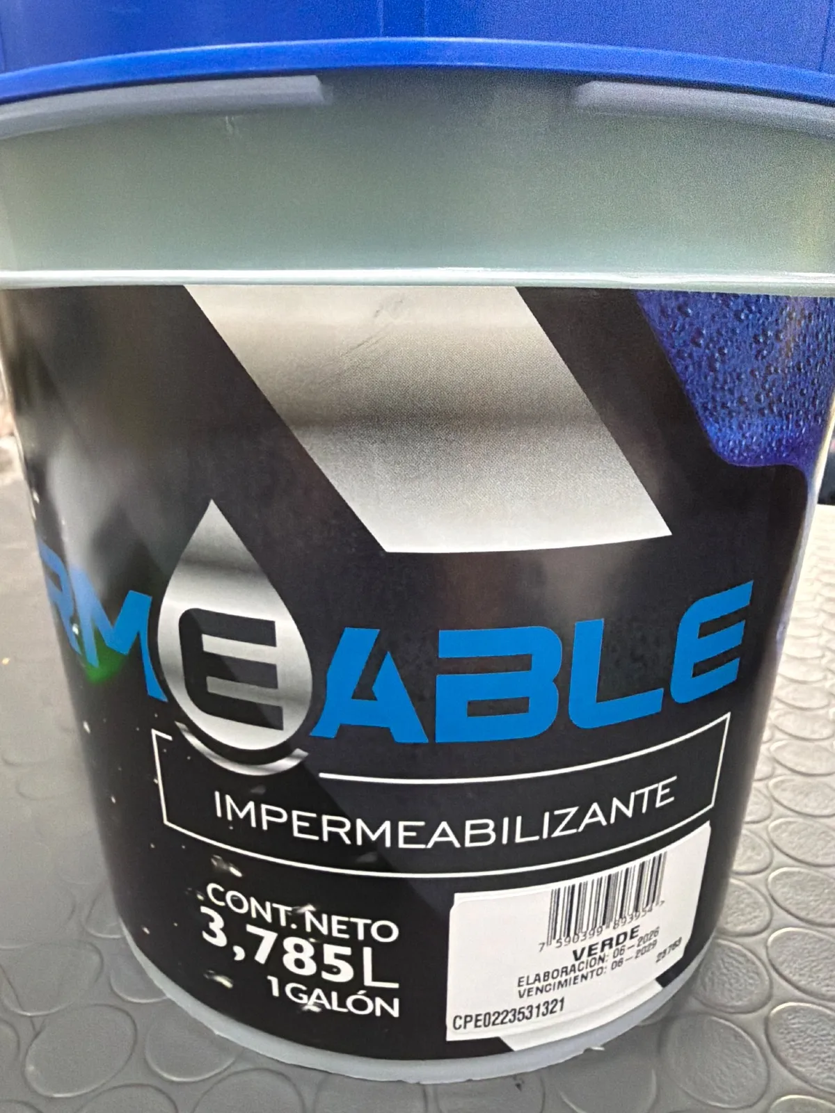 Impermeabilizante acuoso VERDE de GALON